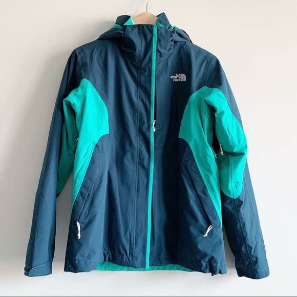 North Face Kira Triclimate Jacket Turquoise M